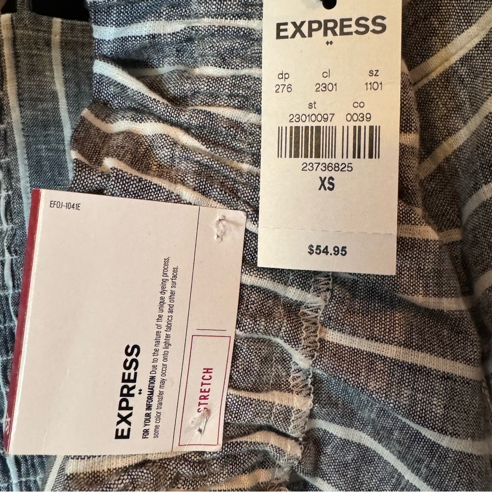 NWT‎ Express Matching Tank & Shorts/ Gray & White / XS/S - Picture 7 of 13